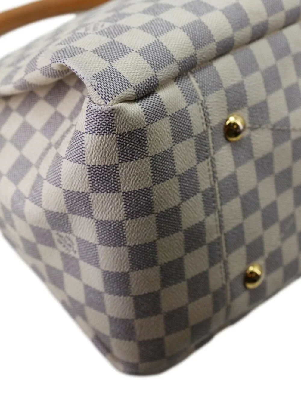 Louis Vuitton  Artsy MM NM Damier Azur Shoulder Bag White